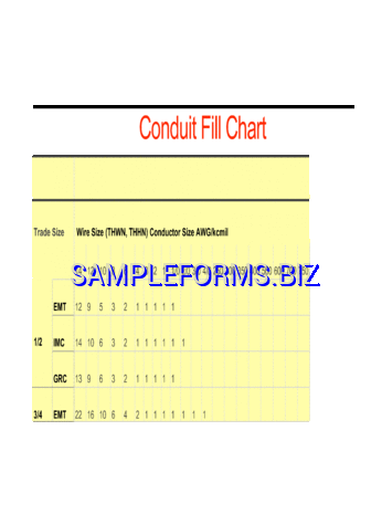 Conduit Fill Chart 1 pdf free
